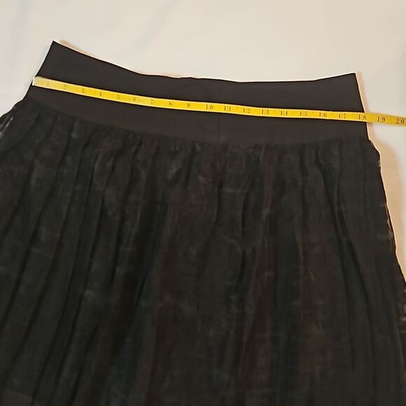 Debbie Shuchat Black lace overlay skirt size 12 - Picture 9 of 10